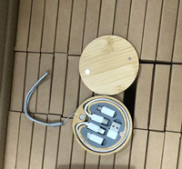 Kotak Penyimpanan Multifungsi Portabel Kabel Data Pengisian Cepat Ramah Lingkungan dari Bambu, Kayu, dan Jerami Gandum, Pengatur Charger Universal