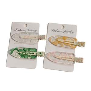 QianJin toptan sevimli kore tarzı plastik saç klipleri kızlar için renkli yapış saç tokalarım fabrika kaynağı - Product Image 4