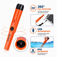 Détecteur de métaux portatif classé IP68, détecteur de métaux rechargeable par USB avec détection à 360 degrés et livraison gratuite