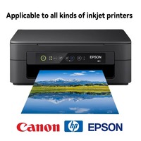 Papier photo satiné de haute qualité 260 g/m² A3 A4 5R 4R 3R RC surface brillante pour imprimantes jet d'encre, impression de brochures photographiques, sûr