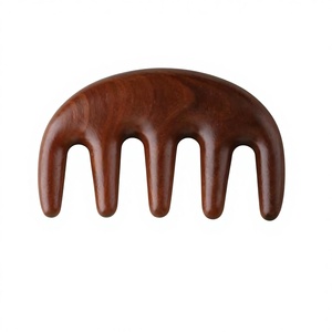 Peine de sándalo a la moda para el cabello, peine antiestático para salón, masaje para el cuero cabelludo, masaje de acupuntura - Product Image 6