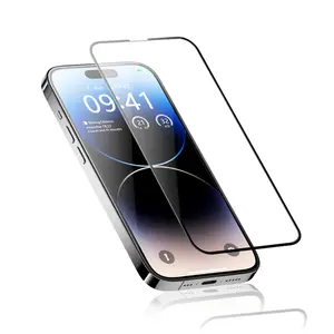 Heybingo 0.4Mm Hardheid Bingo Hond Anti-Vingerafdruk Helder Gehard Glas Mobiele Telefoon Schermbeschermer Voor Iphone 13 14 Pro Max