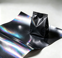 Poudre de pigment de revêtement à effet spécial GUANZUN pour l'impression d'emballages de luxe, noir charbon, aluminium holographique, 5-100 microns