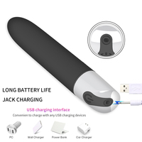 Mini vibromasseur à pointe conique, 10 modes de vibration, point G, adapté aux débutantes, silicone, rechargeable par USB, OEM ODM, logo personnalisé