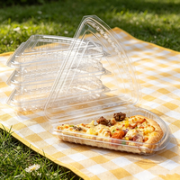 Couverture de dôme à pizza en plastique transparent avec logo personnalisé, couvercle supérieur réutilisable/jetable pour l'emballage de pizzas à emporter et la livraison de nourriture