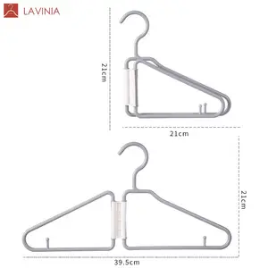Lavinia Großhandel Multifunktion platzsparend halbfaltbarer Hanger Kunststoff
