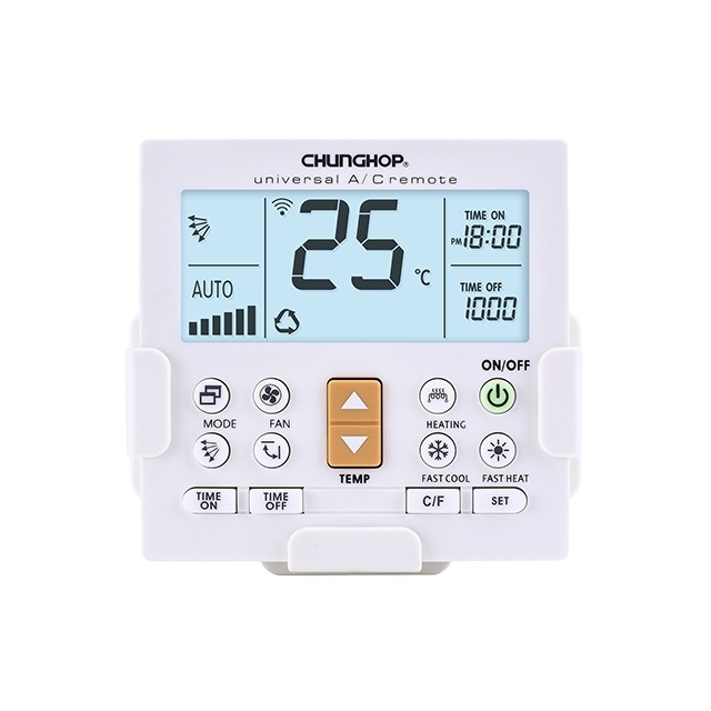 Factory K-650E AC Universal Remote Control for air Conditioner with Wall Mounted LCD Display and LED Backlight