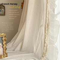 Rideau en tulle moderne, occultant léger, traitement de fenêtre, broderie en relief tridimensionnelle, non transparent, en polyester