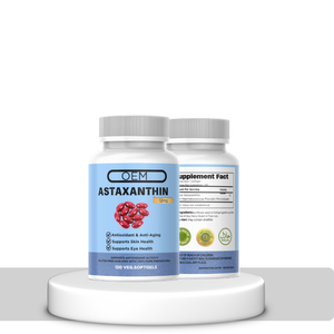 Complément d'astaxanthine OEM pour adultes, soutien antioxydant, santé de la peau et des yeux, capsule molle à base de plantes, 120 unités - Product Image 1
