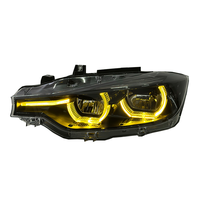 Pièce auto WLJ pour BMW Série 3 F30 F35 2013-2018 Jaune Blanc Rouge Fumé Style V3 Tricolore DRL Style LCI Phare LED