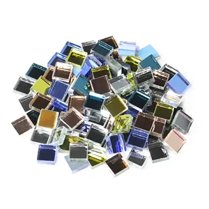 Espejo de cristal artístico de 1CM, para manualidades de mosaico DIY, material de hobby