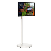 Layar sentuh cerdas dalam ruangan 23.8 inci layar sentuh nirkabel Lcd Android Monitor putar Tv layar interaktif untuk film game