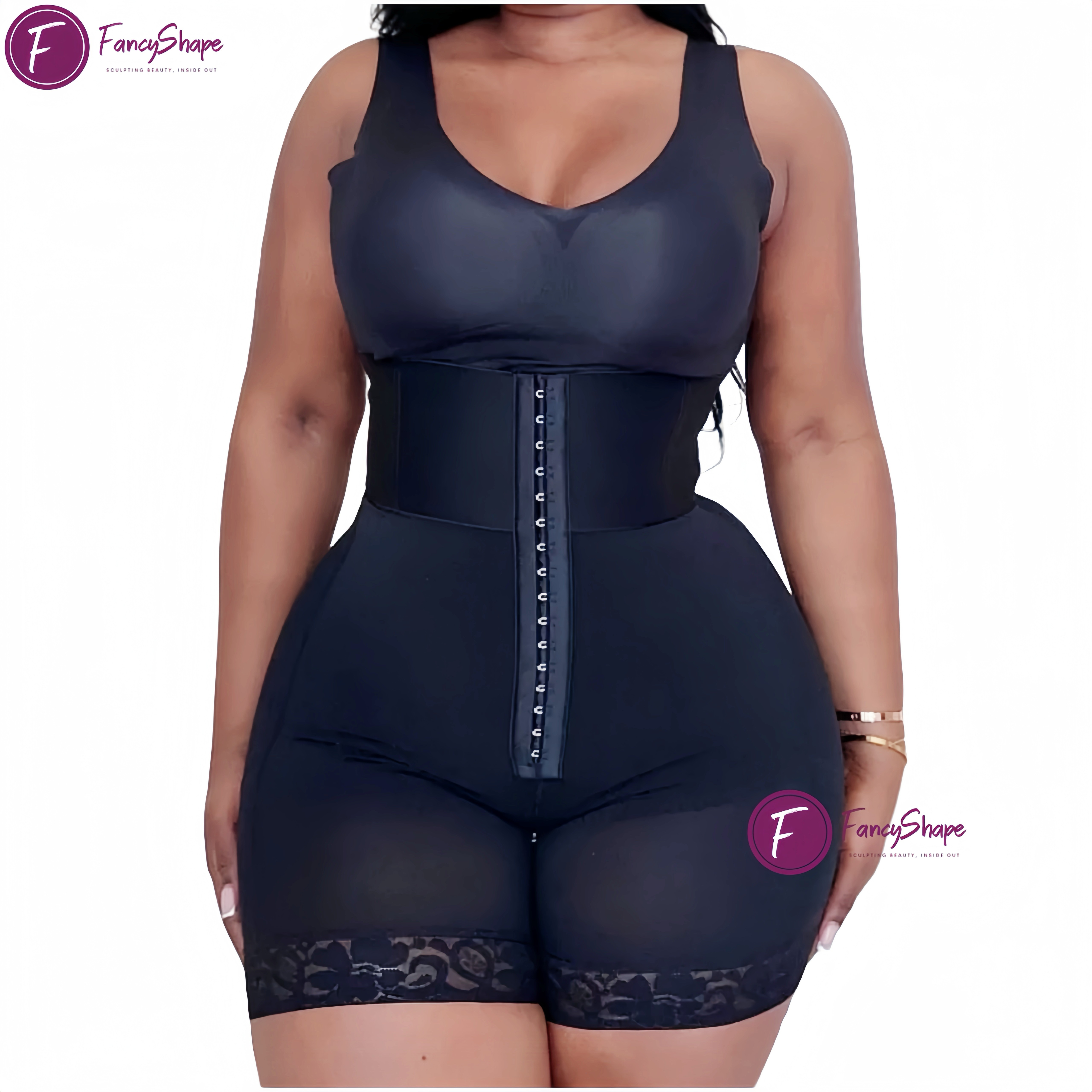 Fancyshape Hoge Taille Tailleband Body Shaper Stevige Compressie Bbl Faja Short Fajas Colombianas Butt Lifter