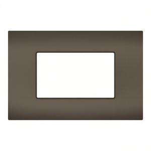 Placa de 3 Vías Color Marrón Oscuro Compatible con Vimar Arke - Product Image 2