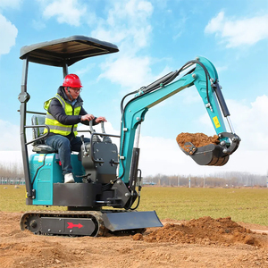 Mini-excavatrice sur chenilles Somate 800 kg, haute puissance de creusement, pelle hydraulique compacte avec pompe moteur Koop pour travaux agricoles, jardinage et creusement de tranchées - Product Image 2