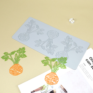 Moules en silicone pour bonbons gélifiés, moules de cuisson de cuisine, tapis de pâtisserie ronds à dentelle, décorations de gâteaux en forme de radis, fournitures de pâtisserie - Product Image 1