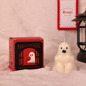 Bougie parfumée créative Halloween en forme de citrouille, chat, fantôme, cœur, décorations, cadeau de festival, bougies aromatiques en gros - Product Image 4