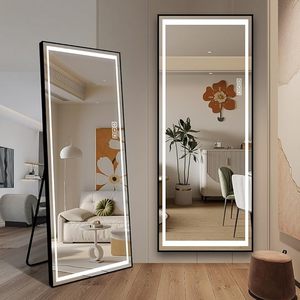 Factory Supply Large Full Length LED <strong>Rectangle</strong> <strong>Wall</strong> Mounted <strong>Mirror</strong> <strong>for</strong> Barber Shop Hair Salon Beauty Salon Furniture - Product Image 5
