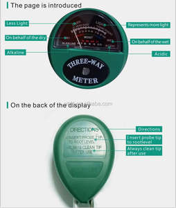 Weide Boden Feuchtigkeit tester Landwirtschaft Boden PH Detektor Einfach zu bedienen Flower pot Boden PH/Sonnenlicht Meter mit Doppels onde - Product Image 5