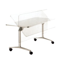 Prix d'usine Assurance qualité du matériel Bureau d'école mobile pratique Table pliable en acier inoxydable