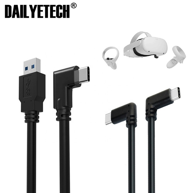 4m Link Cable USB 3.2 Gen 1 for Oculus Link Cable Type C Data Transfer Quick Charge for Oculus Quest 2  Steam VR Accessories