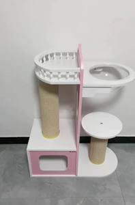 Petstages kulesi etkileşimli 3 katmanlı kedi oyuncak çok seviyeli kedi ağacı kulesi kedi tırmalama sütunu - Product Image 5