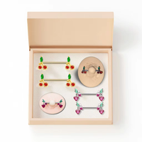 Xinfocus – Nouvelle barre de piercing tendance en forme de cerise pour femme et homme, bijou corporel en acier inoxydable