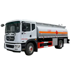 Dongfeng dpac tangki bensin bahan bakar Gas, tangki bensin 4x2 12000 10000 liter dengan 6 kompartemen