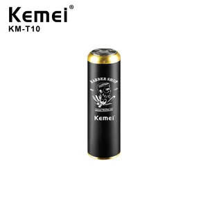 충전식 방수 면도기 남성용 전기 면도기 스마트 배터리 시간 충전 오리지널 kemei km-10 미니 면도기