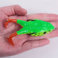 Topwater – leurres grenouille 9cm 12g, hélice, palmes, appât artificiel, pêche, leurre grenouille, canard, yeux 3d, jambe rotative, Wobbler