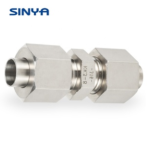 Соединение труб Мужской прямой 316 нержавеющей стали <span class=keywords><strong>Union</strong></span> 3/4 Jic компрессионные гидравлические фитинги поставщиков Jic Flare funing Fitting - Product Image 4