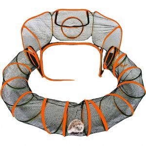 Tente pour chat d'extérieur BSCI Factory, parc de jeu pop-up pour animaux de compagnie avec un tunnel pour chat, maisonnette portable pour chat. - Product Image 1