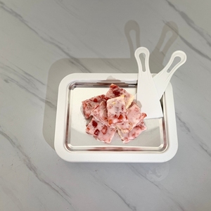 Machine <span class=keywords><strong>à</strong></span> crème glacée frite en acier inoxydable pour yaourt glacé <span class=keywords><strong>à</strong></span> faire soi-même Mini sorbetière - Product Image 5