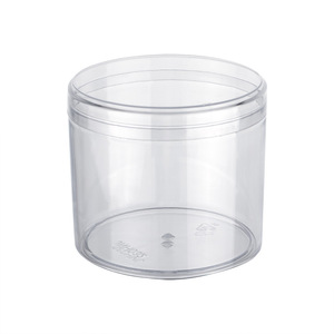 Boîte ronde en plastique transparente de qualité alimentaire, boîte de rangement pour bonbons, jouets, ou gâteaux mousse - Product Image 3