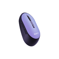 MS78GT HAVIT Ratón Inalámbrico de 6 Teclas y 2.4GHz para PC, Computadora de Escritorio y Oficina, Recargable, con Receptor USB MINI
