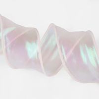 Ruban en organza coloré brillant laser 4 cm à bords ondulés pour emballage et décoration – Meilleures ventes