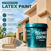 Peinture murale extérieure au latex, revêtement imperméable résistant aux intempéries pour façade de bâtiment, fabricant OEM