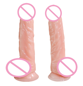 Lebensechte 8 Zoll PVC männlich Dick Spielzeug Günstiger Preis Weiche künstliche Dildo Penis Sexspielzeug für Frauen Big Vagina Adult Sexual Tools - Product Image 1