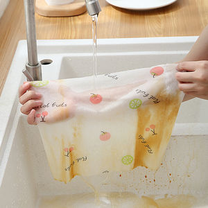 FF2845卸売用再利用可能な食器用タオルラグ掃除用ワイプ使い捨てクリーニング布ウェットドライキッチンペーパータオルロール - Product Image 4