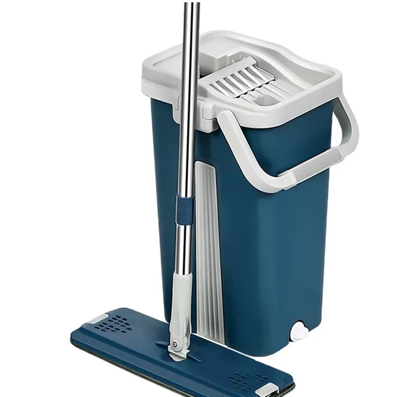 Hot sale factory direct price mop set mop and bucket set flat mop bucket for floor cleaning