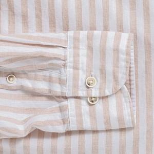 <span class=keywords><strong>Camicia</strong></span> in <span class=keywords><strong>Lino</strong></span> da Uomo a Righe, Maniche Lunghe, Traspirante, Comoda, Morbida, Casual, di Alta Qualità, Personalizzabile con Logo - Product Image 5