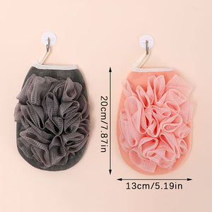 Wholesale Exfoliating Body Cleaning Bath Flower Bathroom Shower Ball Scrubber Sponge Towel Tool - Product Image 4