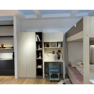 <span class=keywords><strong>Lit</strong></span> superposé pour enfants en <span class=keywords><strong>bois</strong></span> <span class=keywords><strong>massif</strong></span> de couleur rose Madera Modern Princess bon marché en MDF - Product Image 2