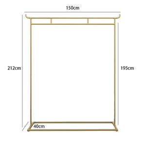 Présentoir doré Art Déco pour Hanfu et Qipao, étagère métallique multifonctionnelle pour photos de vêtements, montage facile - Product Image 6