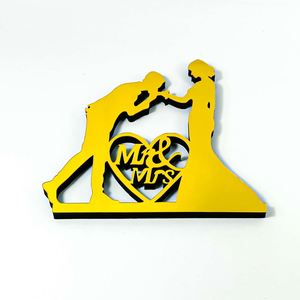 Autocollant mural en mousse 3D en forme de cœur de 10 cm, en acrylique miroir argent/or/noir, découpé au laser, auto-adhésif, écologique, pour la maison, vente en gros - Product Image 4