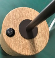 Lampe de table d'hôtel moderne et écologique avec abat-jour en tissu, ampoule LED E26, alimentation CA, design respectueux des yeux