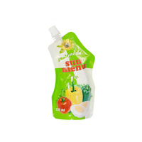 Pochette Doypack Recyclable pour Huiles Essentielles et Liquides de Fruits avec Bec Verseur Imprimé en Flexo