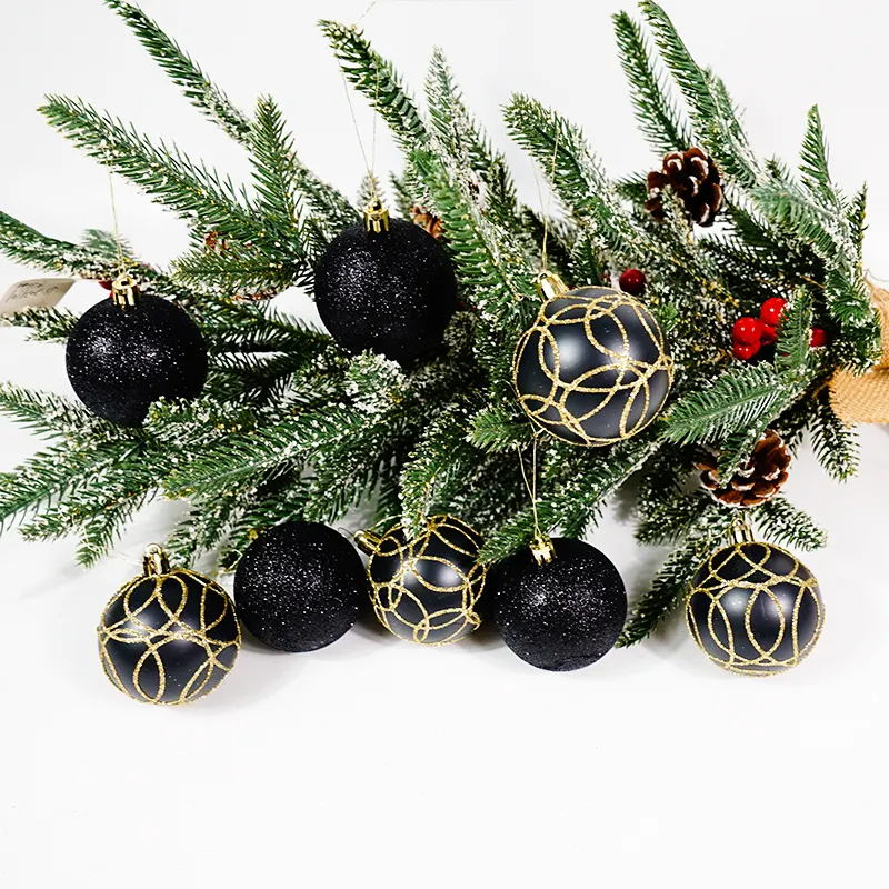 Nieuwe Custom Kerstballen Opknoping Hot Selling Plastic Kerstboom Bal Ornamenten