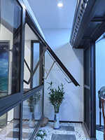 Ventana de Techo Corrediza Moderna para Villa, Hecha a Medida, con Claraboya, Eléctrica, Insonorizada, Doble Vidrio, Aleación de Aluminio, Acero Inoxidable, para Techos Planos