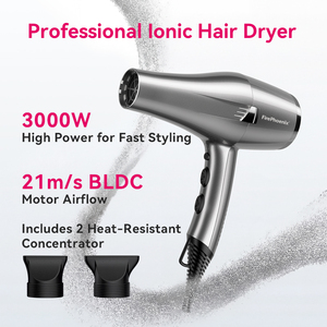 <span class=keywords><strong>S</strong></span>èche-cheveux ionique professionnel FirePhoenix F1Max Pro, moteur BLDC 21 m/<span class=keywords><strong>s</strong></span>, 3000 W, avec <span class=keywords><strong>2</strong></span> concentrateurs résistants à la chaleur, cordon de 3,5 m - Product Image 2